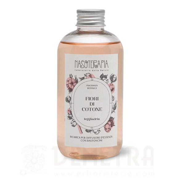 Ricarica 250ml per diffusori a bastoncini Fiori di Cotone