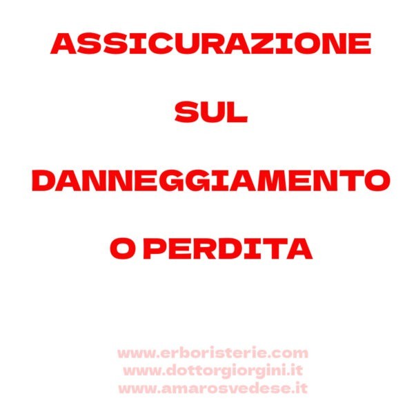 ASSICURAZIONE SUL DANNEGGIAMENTO E/O PERDITA NEL TRASPORTO