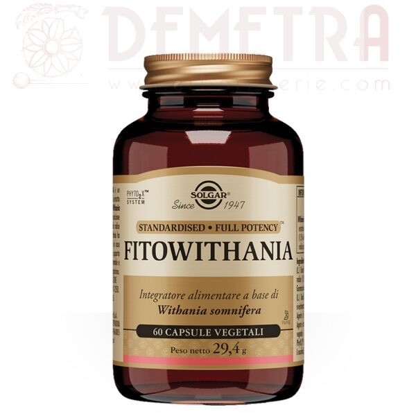 FitoWithania somnifera Aswagandha 60 capsule vegetali Solgar