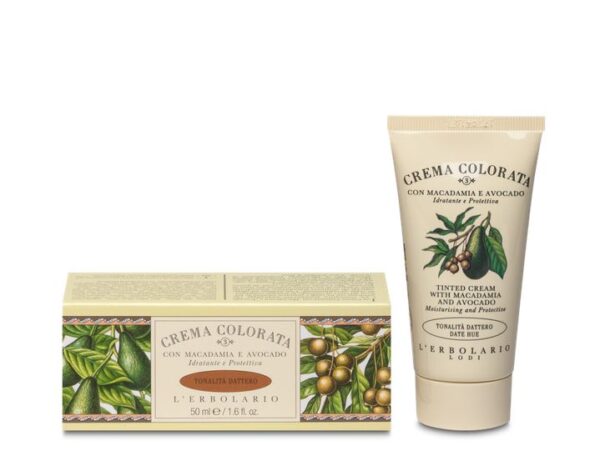 Crema Colorata per il Viso tonalità Dattero 50ml con Macadamia e Avocado
