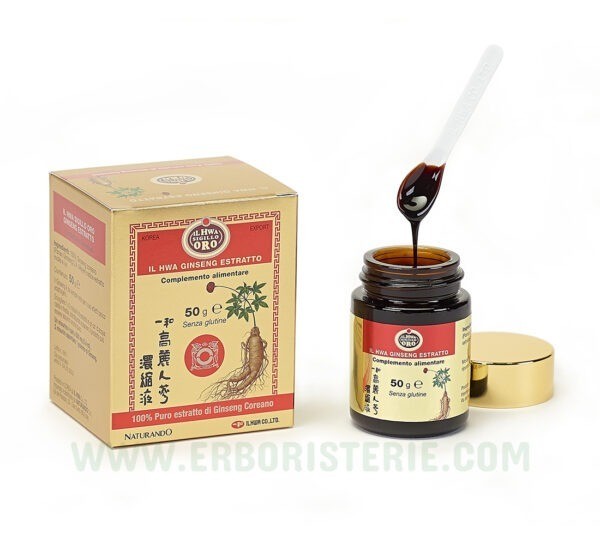 Ginseng Coreano HWA Sigillo Oro estratto puro 50gr