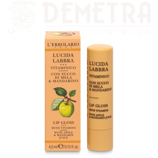 Stick Lucidalabbra Vitaminico e Protettivo al Succo di Mela e Mandarino L'Erbolario