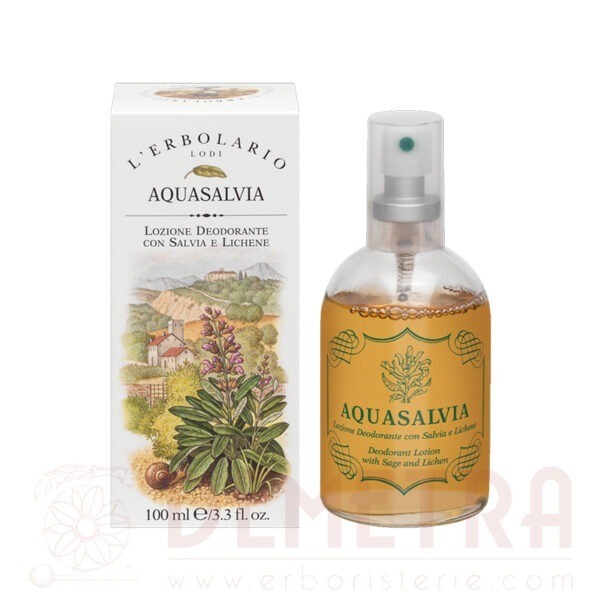 Deodorante Acquasalvia spray no gas. Annulla gli effetti sgradevoli della traspirazione