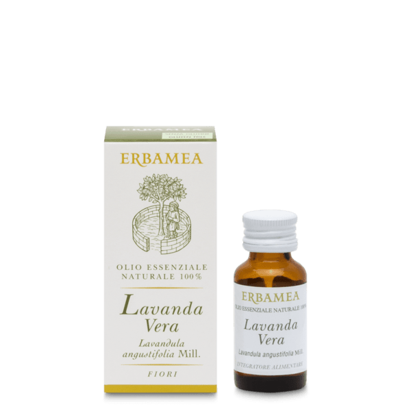 Olio Essenziale di Lavanda Vera 10ml fiori (Lavandula angustifolia) Erbamea