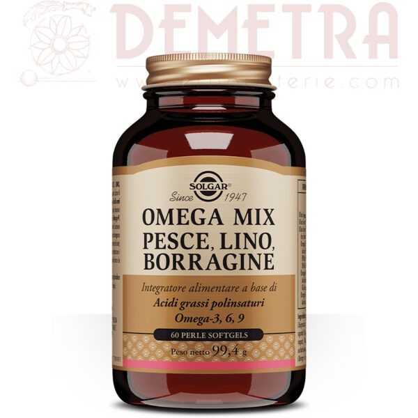 Omega Mix Omega 3, 6 e 9 in un'unica perla Solgar 60 perle