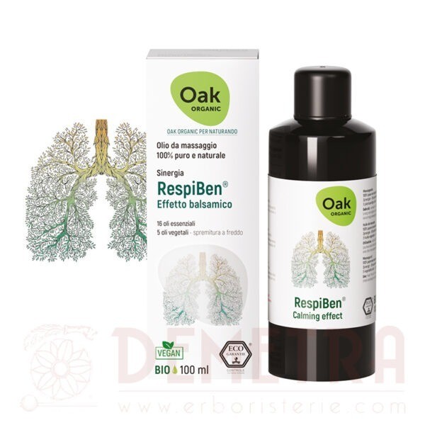 Olio Massaggio RespiBen® con oli essenziali per un massaggio liberatorio