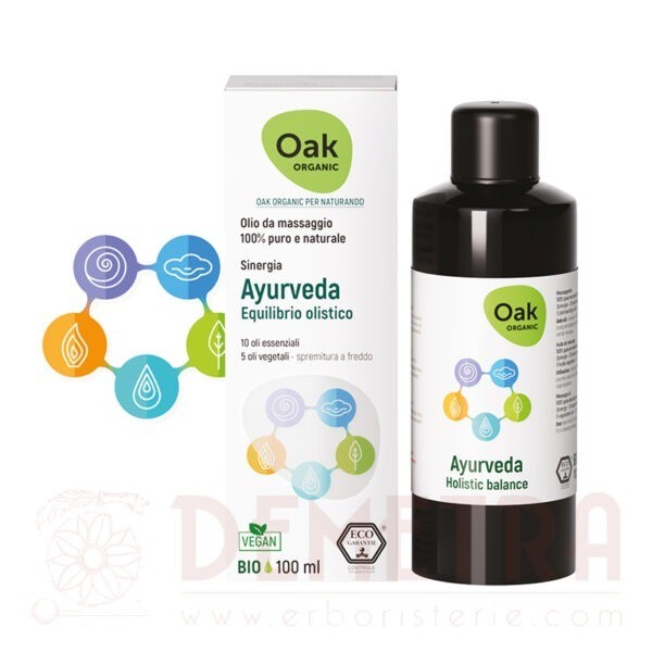 Olio Massaggio Ayurveda con oli essenziali della tradizione Ayurvedica