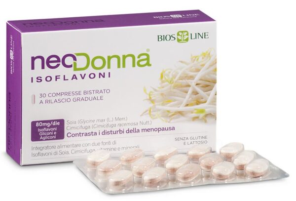 Neodonna Isoflavoni 60 Tavolette Formula Retard benessere in menopausa