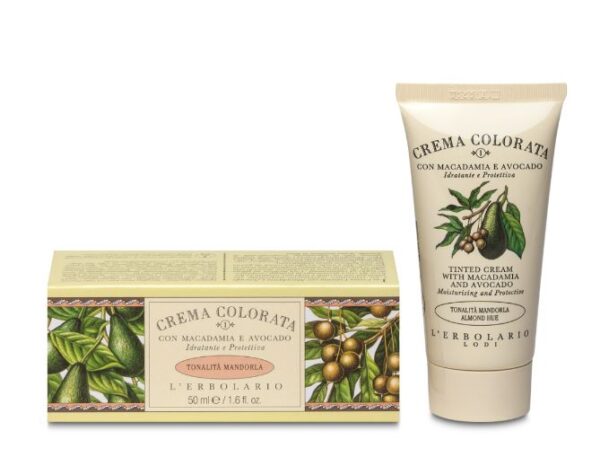 Crema Colorata per il Viso tonalità Mandorla 50ml con Macadamia e Avocado