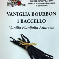 Vaniglia Bourbon purissima in confezione da 1 baccello per dolci, gelati, creme, preparazioni alimentari e dolciarie varie