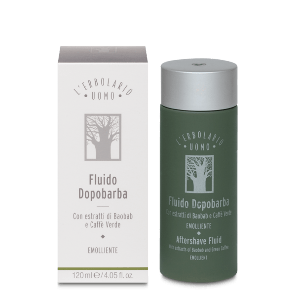L'Erbolario Uomo Fluido Dopobarba 120ml Con Baobab e Caffè Verde