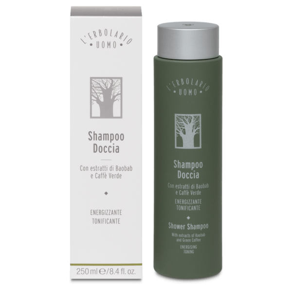 L'Erbolario Uomo Shampoo Doccia 250ml con Baobab