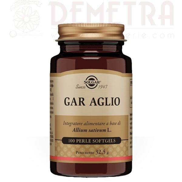 Gar Aglio 100 perle di olio di Aglio Solgar 1 al giorno, Aroma controllato