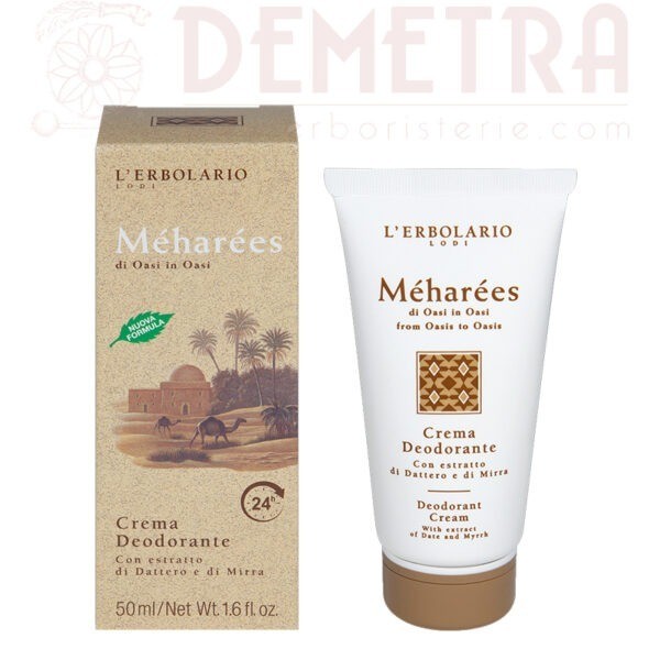 Meharees Crema Deodorante 50ml piacevole e a lunga durata all’insegna dell’esotica profumazione di Méharées