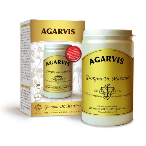 Agarvis polvere 150 gr fibra solubile con aminoacidi, oli essenziale e sali minerali Dr. Giorgini