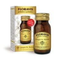 Floravis 80 Pastiglie Prebiotico e probiotico per l'equilibrio della flora batterica intestinale con Maitake e Shiitake