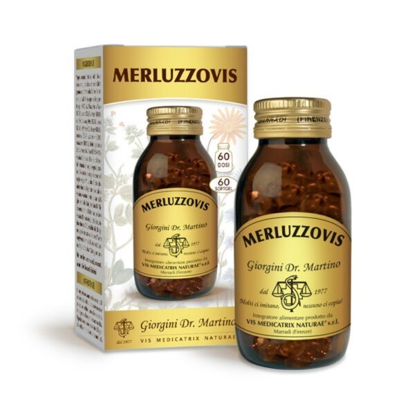 Merluzzovis 60 softgel. Perle ricche di Acidi Grassi Polinsaturi essenziali Omega 3