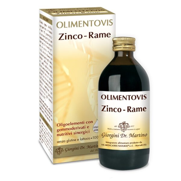 Zinco Rame Olimentovis 200ml Oligoelemento Zn-Cu
