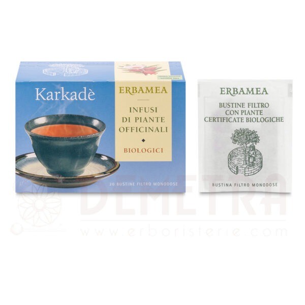 Ibisco o Karkade' infuso biologico 20 buste filtro Erbamea