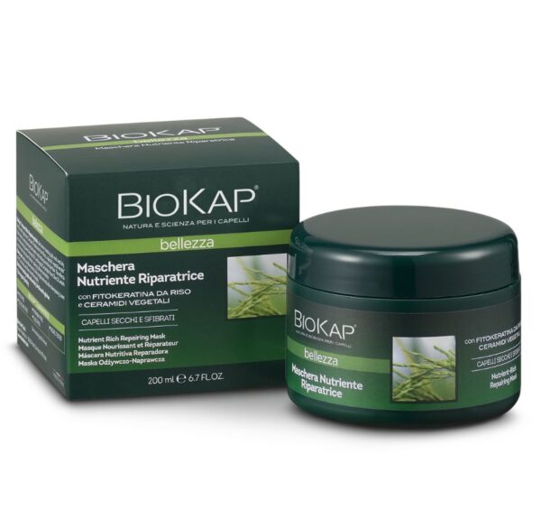 BioKap Maschera Nutriente Riparatrice 200ml per capelli secchi e sfibrati