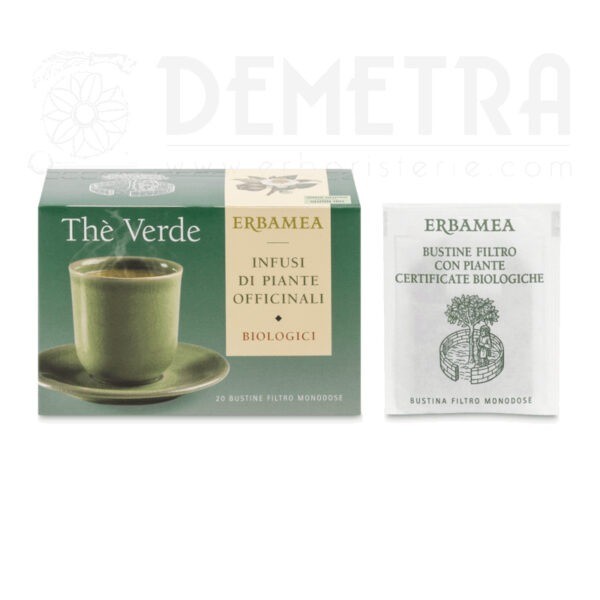 Tè verde infuso biologico 20 buste filtro Erbamea