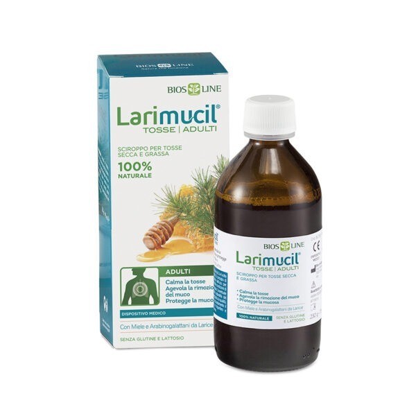 Larimucil Tosse Adulti Sciroppo per la tosse secca e grassa Biosline