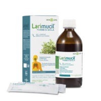 Larimucil Tosse e Gola Contrasta la tosse secca e favorisce l’espettorazione, lenisce la gola