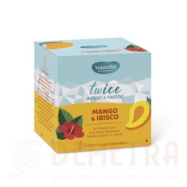 Twice Mango e Ibisco Infuso a freddo 15 filtri Neavita