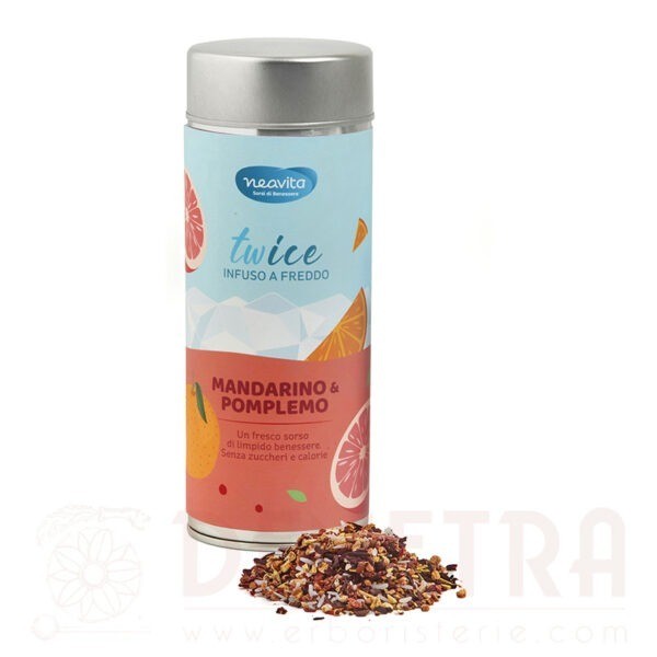 Twice Mandarino e Pompelmo Infuso a freddo Sfuso Nel Barattolo Silver Tin Di Neavita