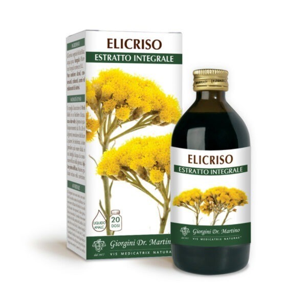 Elicriso Estratto Integrale analcoolico 200ml dr. Giorgini