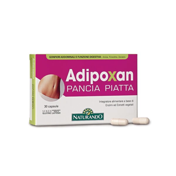 Adipoxan Pancia Piatta 30 capsule per gonfiore e gas intestinale