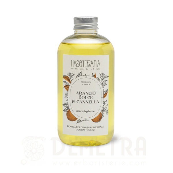 Ricarica 250ml diffusore a bastoncini Arancio Dolce e Cannella