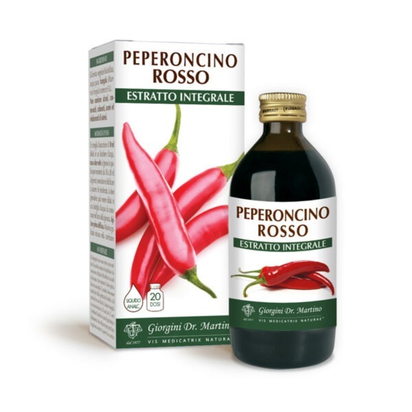 Peperoncino Rosso Estratto Integrale analcoolico 200ml dr. Giorgini