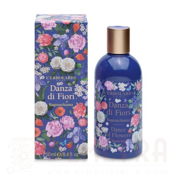 Danza di Fiori Bagnoschiuma Fragranza fiorita, cipriata 250ml L'Erbolario