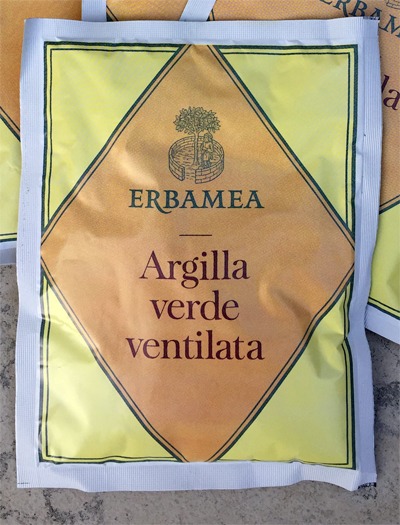 Argilla verde ventilata busta da 100grammi per maschere, impacchi,  cataplasmi ecc. -Erbamea - Erboristeria Demetra