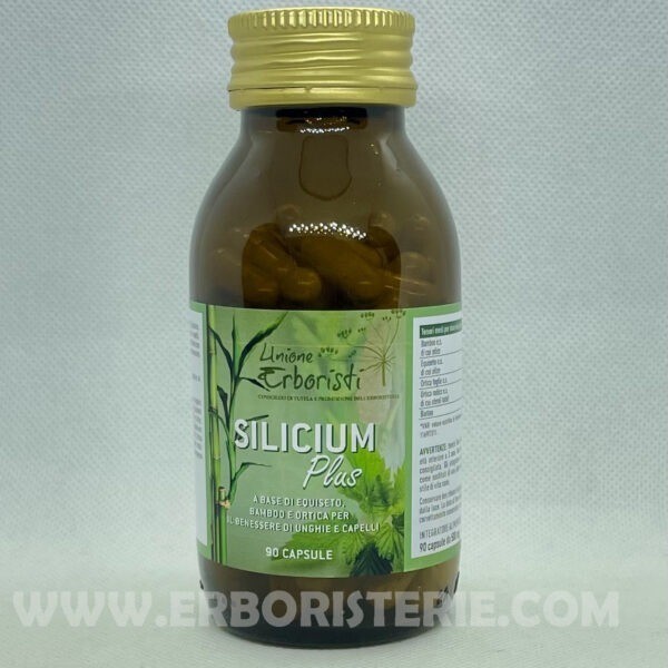 Silicium Plus per Capelli, Unghie, tessuto connettivo, pelle e mucose. Nuovo formato 90 capsule vegetali