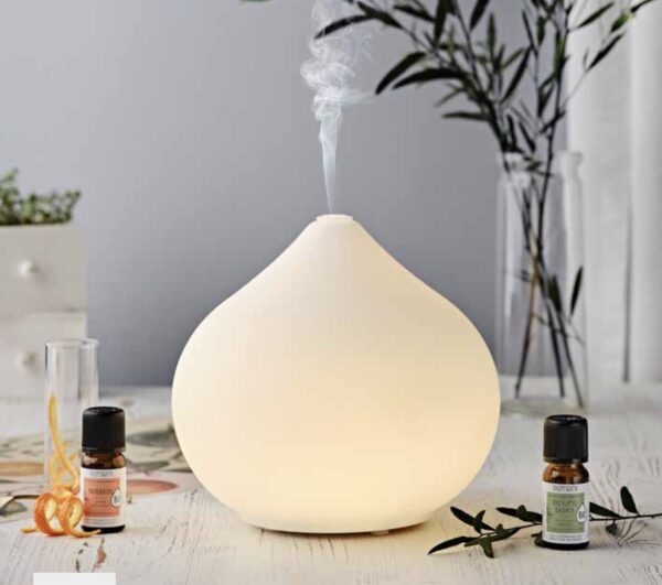 Lampada diffusore a Ultrasuoni Drop in vetro Nasoterapia