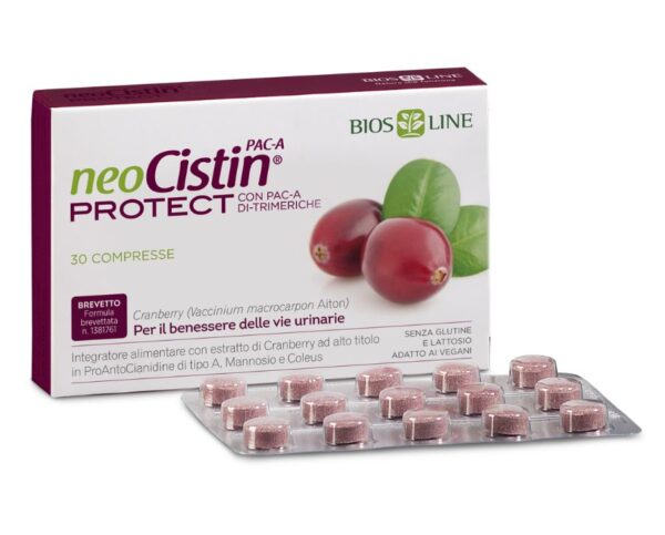 NeoCistin PAC-A Protect 30 compresse per vie urinarie e cistiti. Biosline