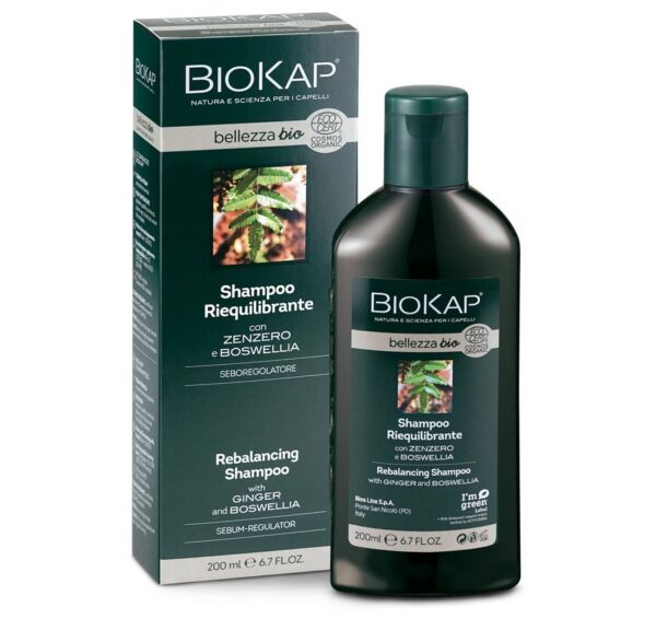 Shampoo Biologico Biokap Riequilibrante 200ml seboregolatore