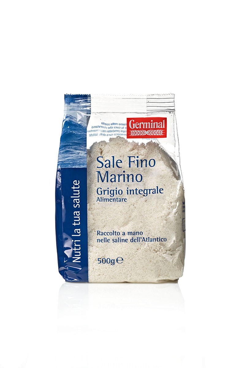 Sale fino grigio integrale dell'Atlantico 500grammi - Erboristeria Demetra