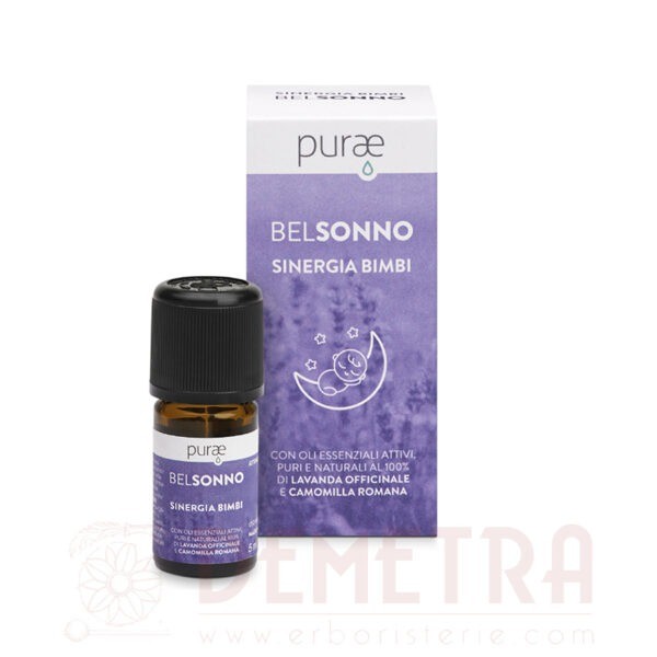 BelSonno Bimbi sinergia di oli essenziali 5ml che favoriscono il rilassamento e il sonno 10ml