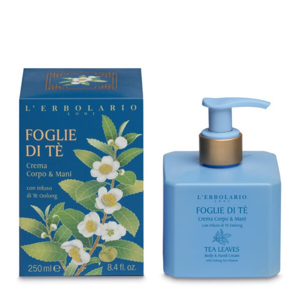 Foglie di Te' Crema per il Corpo e per le Mani con infuso di Te' Oolong 250ml - L'Erbolario