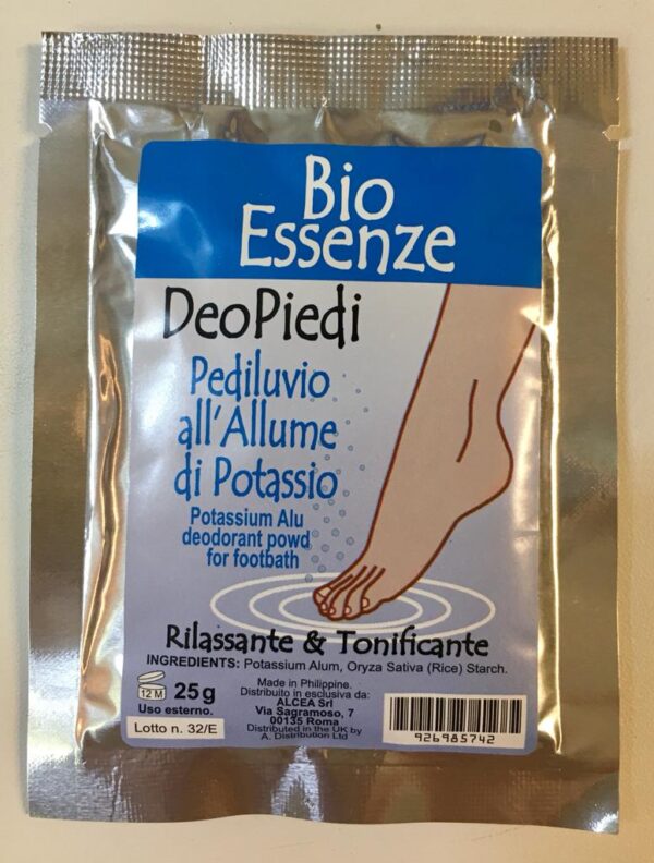 Deo Piedi Pediluvio all'allume di Potassio rilassante e tonificante