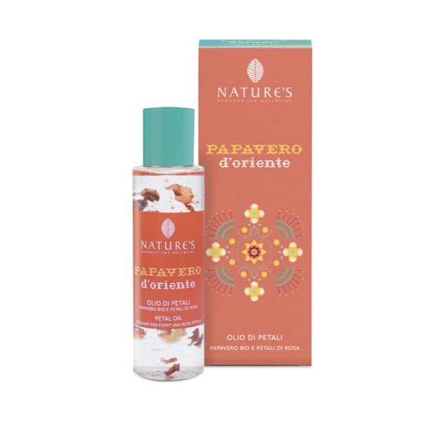 Olio di Petali Papavero D'Oriente 100ml viso corpo e capelli - Nature's