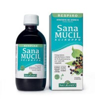 Sanamucil sciroppo per il benessere dei bronchi 200ml con NAC, N-Acetilcisteina, Marrubio bianco e Sambuco