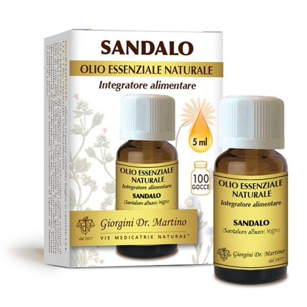 Sandalo Mysore (Santalum album) olio essenziale naturale 5ml dr.Giorgini