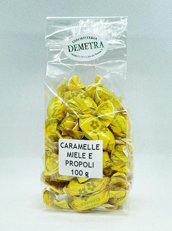 Caramelle Miele e Propoli confezionate singolarmente 100 grammi