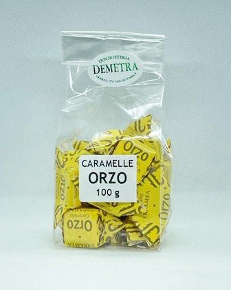 Caramelle Orzo confezionate singolarmente 100 grammi