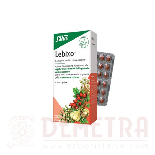 Lebixo Aglio Vischio e Biancospino per pressione alta in 45 capsule Salus