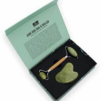 Roller in Cristallo di Giada e Legno naturale di Bamboo - Jade Gua Sha e Roller